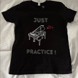 Bella Canvas Black Kids Piano T-Shirt